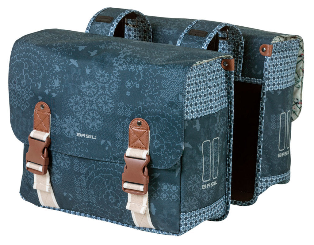Dubbele-Fietstas-Basil-Boheme-Indigo-Blue-35-Liter Dubbele-Fietstas-Basil-Boheme-Indigo-Blue-35-Liter